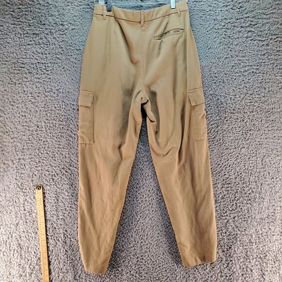 Old Navy Pants Womens Medium Tall Khaki Brown Taylor Straight Trouser - Picture 7 of 8